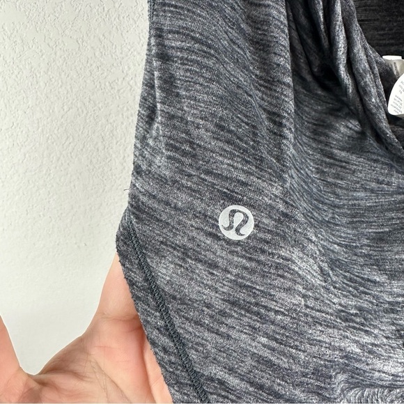 Lululemon Gray Black Free To Be Serene 2 in 1 C/D Cup Bra Tank Top Size 8 - Picture 3 of 5